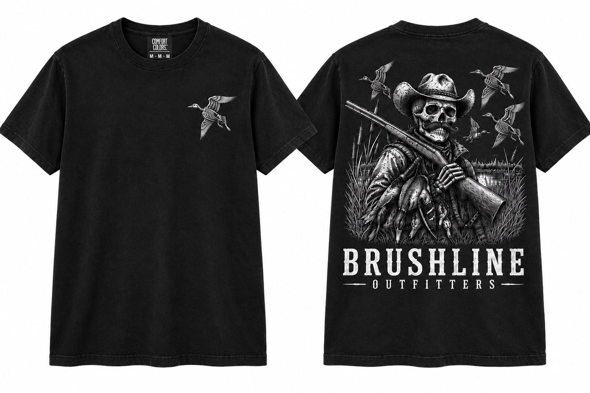 Brushline Outfitter Skull Hunter Comfort Colors Tee